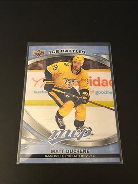 Upper Deck MVP Matt Duchene Nashville Predators Hockey Card - Yellow